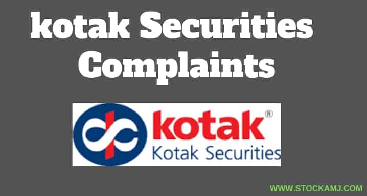 Kotak Securities Complaints Complaints In Nse By Active Customers - 